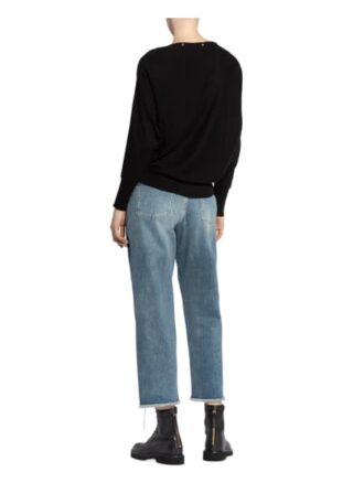 All Saints Pullover Eli Mit Nietenbesatz schwarz