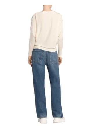 All Saints Pullover Eli Mit Nietenbesatz weiss