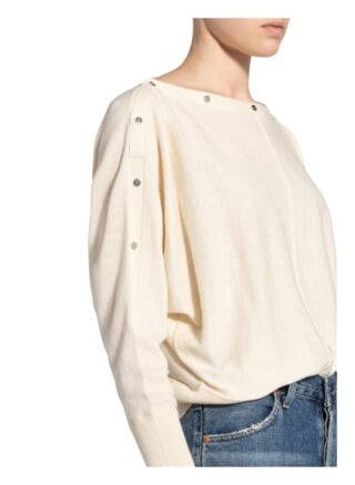 All Saints Pullover Eli Mit Nietenbesatz weiss
