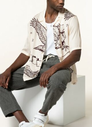 All Saints Resorthemd Otis Eagle Comfort Fit weiss