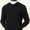 All Saints Strick-Hoodie Ivar Aus Merinowolle schwarz