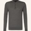 All Saints Strick-Poloshirt Aus Merinowolle grau