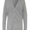 All Saints Strickjacke Ivana Aus Cashmere grau