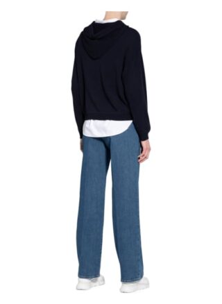 Allude Cashmere-Pullover Mit 3/4-Arm blau