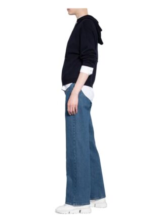 Allude Cashmere-Pullover Mit 3/4-Arm blau