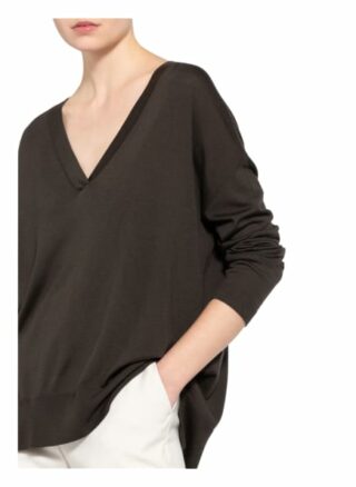 Allude Pullover Aus Merinowolle braun