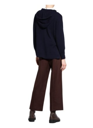 Allude Strick-Hoodie Mit Cashmere blau
