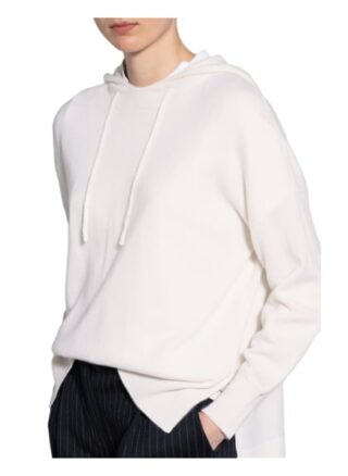 Allude Strick-Hoodie Mit Cashmere weiss