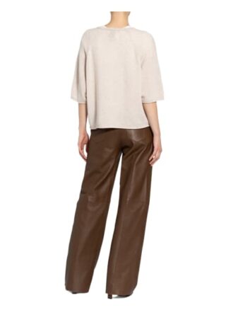 Allude Strickshirt Aus Cashmere beige