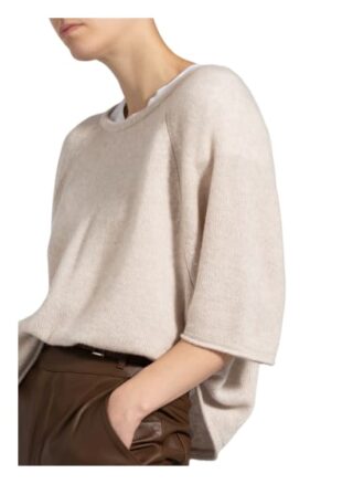 Allude Strickshirt Aus Cashmere beige