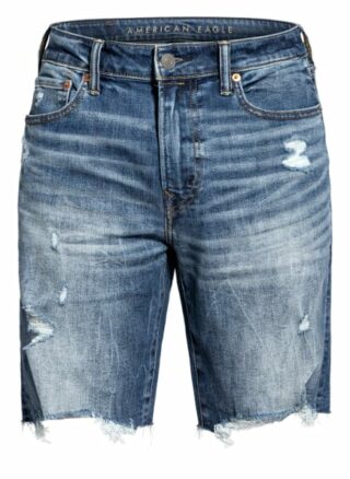 American Eagle Jeans-Shorts Slim Fit blau