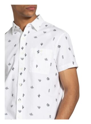 American Eagle Kurzarm-Hemd Regular Fit weiss