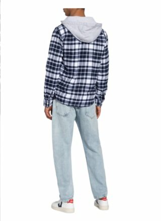 American Eagle Overshirt Im Materialmix blau