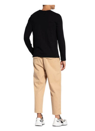 American vintage Bysapick Longsleeve Herren, Schwarz