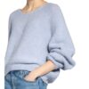 American Vintage Pullover East Mit Alpaka blau