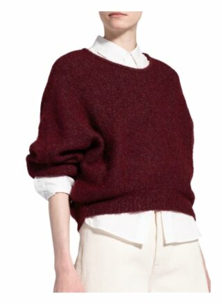 American Vintage Pullover East Mit Alpaka rot
