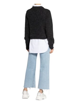 American Vintage Pullover Mit Alpaka grau