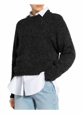 American Vintage Pullover Mit Alpaka grau