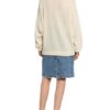 American Vintage Pullover Mit Merinowolle weiss