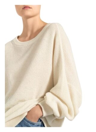American Vintage Pullover Mit Merinowolle weiss