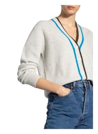 American Vintage Strickjacke Bera weiss