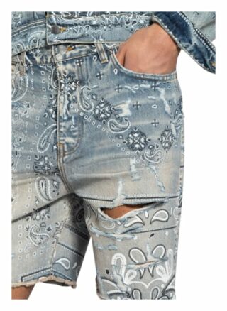 Amiri Jeans-Shorts blau