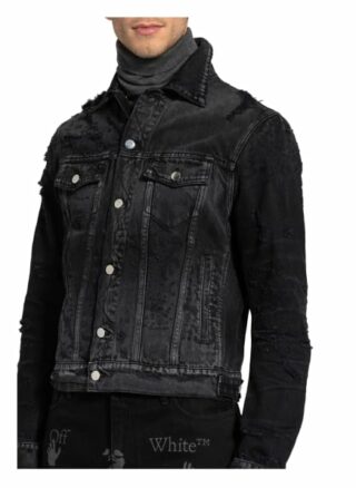 Amiri Jeansjacke schwarz