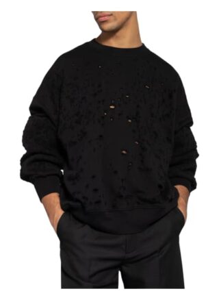 Amiri Oversized-Sweatshirt schwarz
