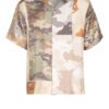 Amiri Resorthemd Comfort Fit Aus Seide gruen