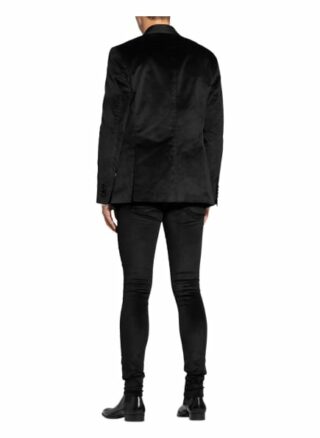 Amiri Samtsakko Extra Slim Fit schwarz
