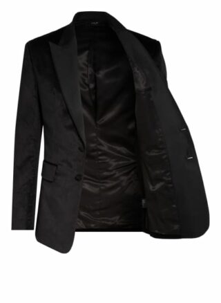 Amiri Samtsakko Extra Slim Fit schwarz