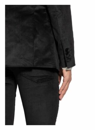 Amiri Samtsakko Extra Slim Fit schwarz