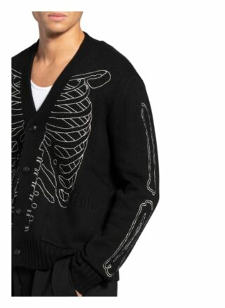 Amiri Strickjacke Mit Stickereien schwarz