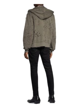 Amiri Sweatjacke Shotgun gruen