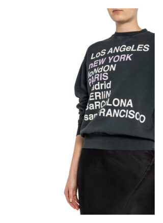 Anine Bing Oversized-Sweatshirt City Love grau