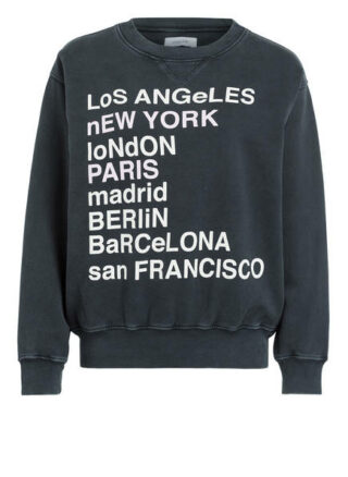 Anine Bing Oversized-Sweatshirt City Love grau