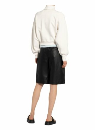 Anine Bing Sweatshirt Kian Mit Rollkragen weiss
