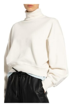 Anine Bing Sweatshirt Kian Mit Rollkragen weiss