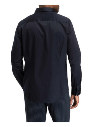 Armani Exchange Hemd Slim Fit Mit Verdeckter Knopfleiste blau