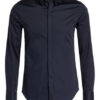 Armani Exchange Hemd Slim Fit Mit Verdeckter Knopfleiste blau