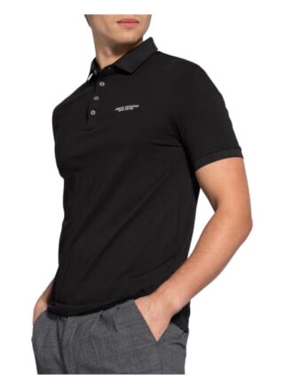 Armani Exchange Jersey-Poloshirt schwarz