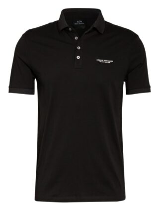 Armani Exchange Jersey-Poloshirt schwarz