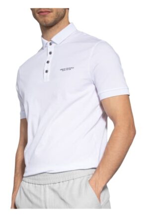 Armani Exchange Jersey-Poloshirt weiss