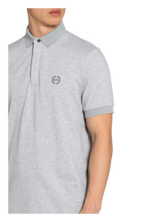 Armani Exchange Pique-Poloshirt Herren, Grau