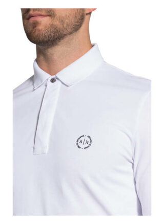 Armani Exchange Piqué-Poloshirt weiss