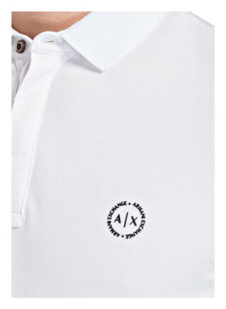 Armani Exchange Pique-Poloshirt Herren, Weiß