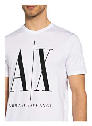 Armani Exchange T-Shirt Herren, Weiß