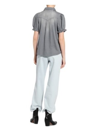 Ba&Sh Blusenshirt Danee Aus Jeans grau
