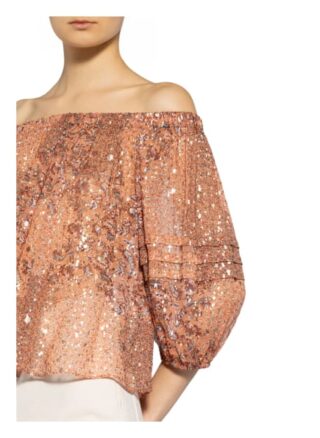 Ba&Sh Off-Shoulder-Bluse Olga Mit 3/4-Arm orange