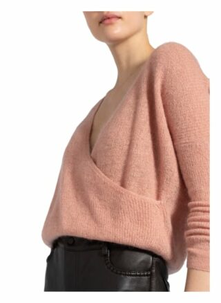 Ba&Sh Pullover Flora In Wickeloptik beige